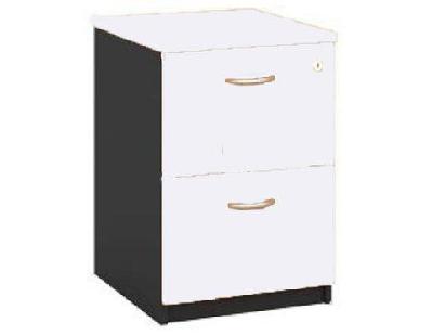gp omsystem commercial office filing cabinet 2 drawerswhite/charcoal