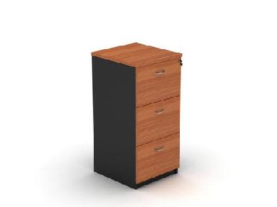 gp omsystem commercial office 3 drawer filing cabinetcherry/charcoal