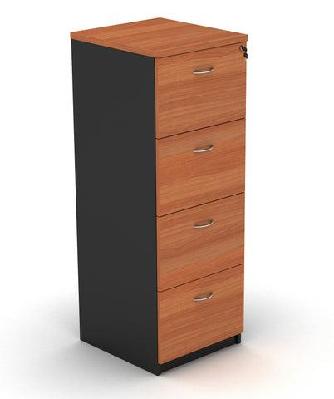 gp omsystem commercial office 4 drawers filing cabinetcherry/charcoal