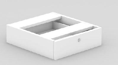 gp omsystem commercial office fix desk pedestal 1 drawerwhite