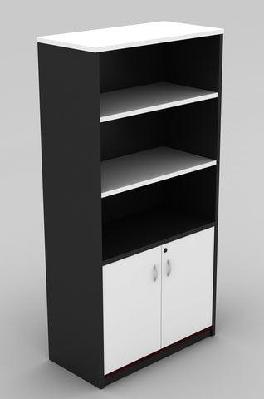 gp omsystem commercial office half door cabinetwhite/ charcoal