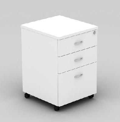 gp omsystem commercial office mobile pedestal 2 drawers and 1 filewhite