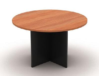 gp omsystem commercial office round meeting tablecherry/charcoal / d1200 x h720mm