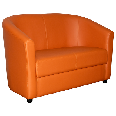 ma omega fabric upholstered 2 seater tub loungeburgundy