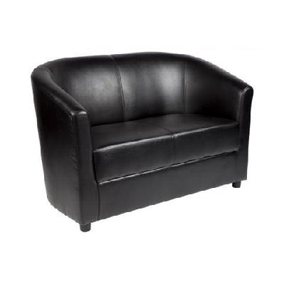 ma omega pu leather upholstered 2 seater tub loungered