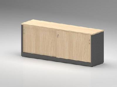 gp omsystem commercial office sliding door buffet credenzaoak/ironstone / 1800 mm