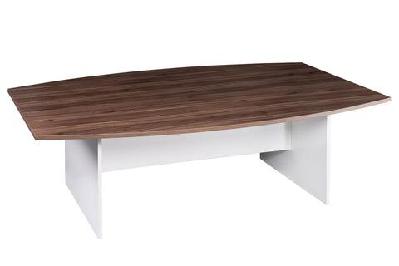 gp h-base boardroom table - casnan and white 