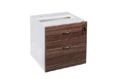 gp om premium office fixed desk pedestal 1 drawer + 1 file 