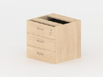 gp omsystem commercial office fix desk pedestal with 3 drawersoak