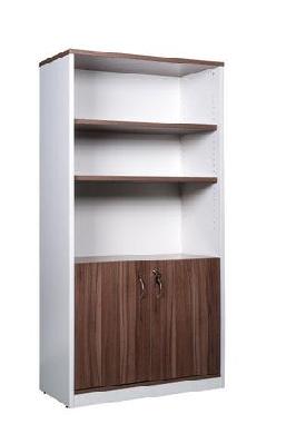 gp office 2 door cabinet with 3 open shelves – casnan