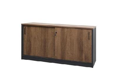 gp regal system sliding door buffet 1500 mm / regal walnut and charcoal 