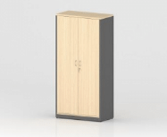 gp omsystem full door cabinet - oak with ironstone