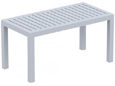 fl ocean hospitality outdoor lounge coffee table silver grey 