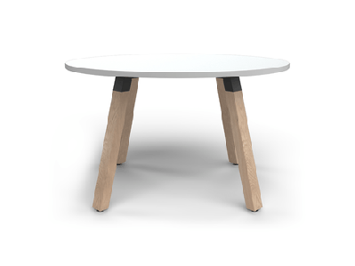 ol plantation round meeting table in white top 1200 diameter