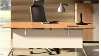 gp potenza executive desk with cable accessvirginia walnut / white / 1800 x 800 x 750mm