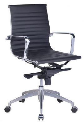 rl pu605m pu leather upholstered boardroom chairblack pu with chrome frame