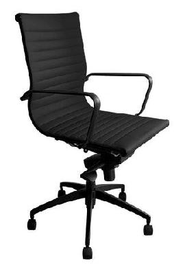 rl pu605m pu leather upholstered boardroom chairblack pu with black frame