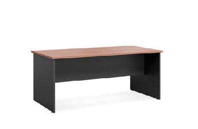dd accent office desk with modesty panel1800l x 900d / cherrywood top ironstone base