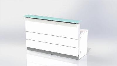 gp polaris straight reception counter style a 900w x 805d x 835h 