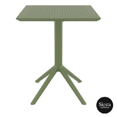 fl sky 60 hospitality square folding tableolive green