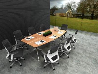 gp potenza 2 leg boardroom table white 