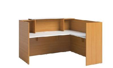 gp sorrento reception counter1800w x 840d / with counter return / beech/white