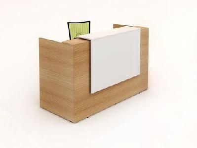 gp sorrento reception counter 1500w x 840d / without counter return / beech/white 