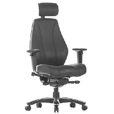 st raptor leather upholstered multishift high back heavy weight executive chair