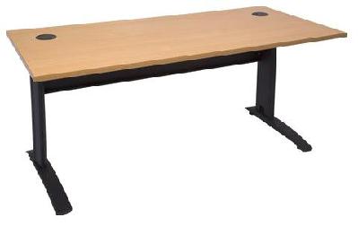 rl rapid span office desk w1500 x d700 / white top black base