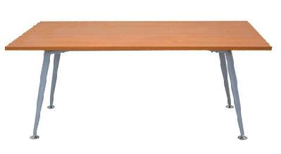 rl rapid span silver frame meeting table w1800 x d900 x h730 / cherry