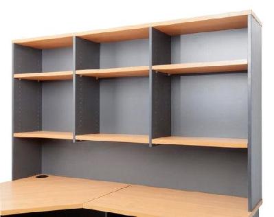 rl rapid worker overhead hutch1800mm / beech & ironstone