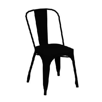 fl riviera metal hospitality chairblack / steel