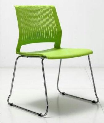gp magis chrome slade base stackable visitor chair red 
