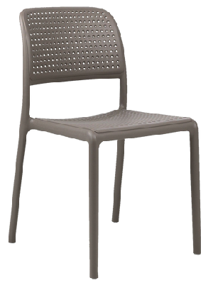 ez bora hospitality outdoor stackable dining chairtaupe