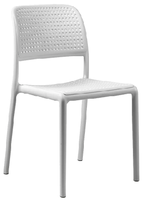 ez bora hospitality outdoor stackable dining chairwhite