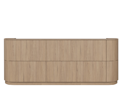 dd skyliner curved end reception counter3000 mm