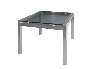 dd soto metal legs glass top square coffee table 