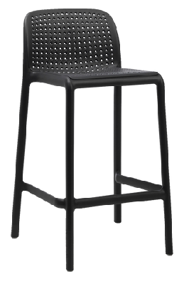 ez bora hospitality outdoor stackable counter stoolanthracite