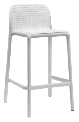 ez bora hospitality outdoor stackable counter stoolwhite