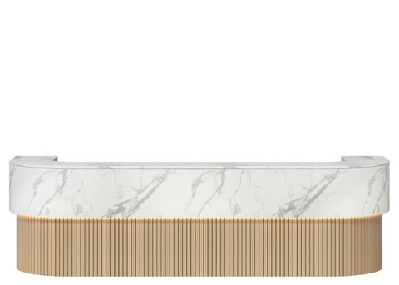 dd stanley reception counter2100w x 900d / marble / without led lights