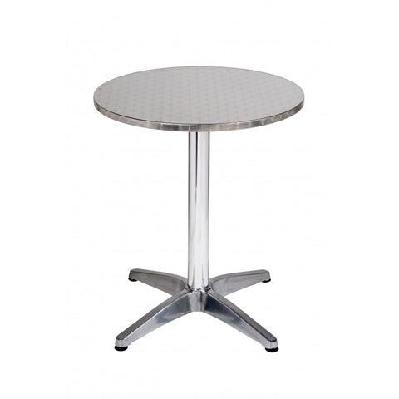 ma milan aluminium base round cafe table700mm dia x 730h