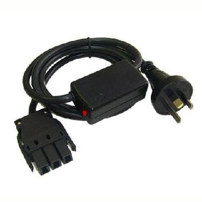 cm 20a starter lead with thermal overload white / 2500mm
