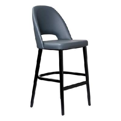 fl semifreddo upholstered hospitality dining stoolblack / vinyl / anthracite