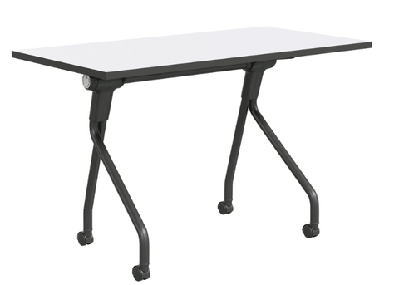 dd skola metal base student flip tablewhite / 1200w x 600d