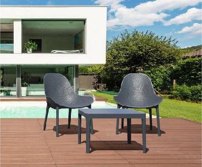 fl sky 3 piece outdoor lounge setting with side tableanthracite