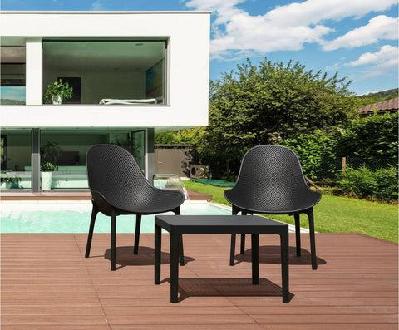 fl sky 3 piece outdoor lounge setting with side tableblack