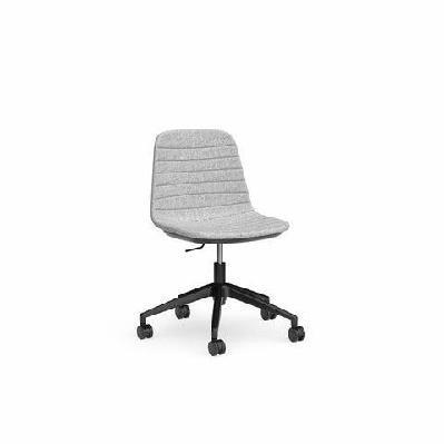 ol sofia fabric upholstered boardroom chairblack / grey mist