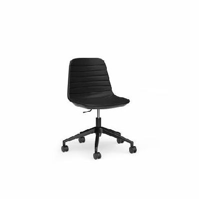 ol sofia pu leather upholstered boardroom chairblack / black