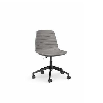 ol sofia pu leather upholstered boardroom chairblack / light grey