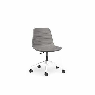 ol sofia pu leather upholstered boardroom chairwhite / light grey